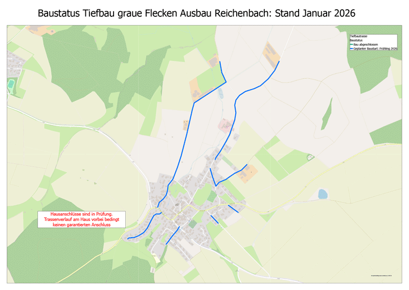 Plan mit Baustatus Reichenbach
