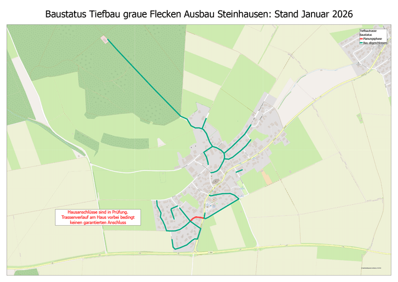 Plan mit Baustatus Steinhausen