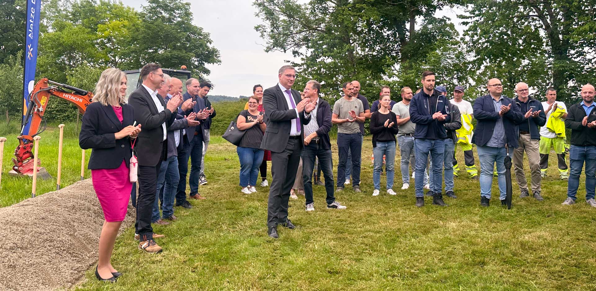 Spatenstich Gigabit Steinhausen