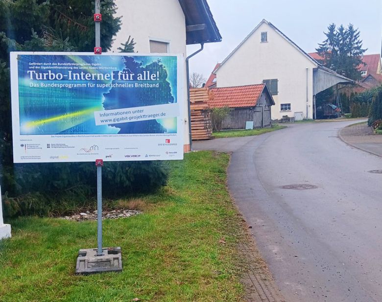 Infotafel am Ortseingang